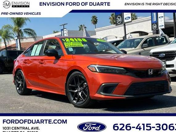 HONDA CIVIC SI 2022 2HGFE1E52NH472274 image